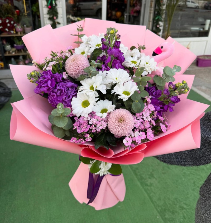 Beyaz papatya buketi